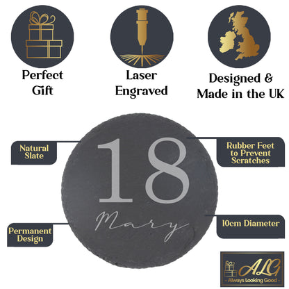 Personalised Whisky Glass with Name & Age – Birthday Gift for Him