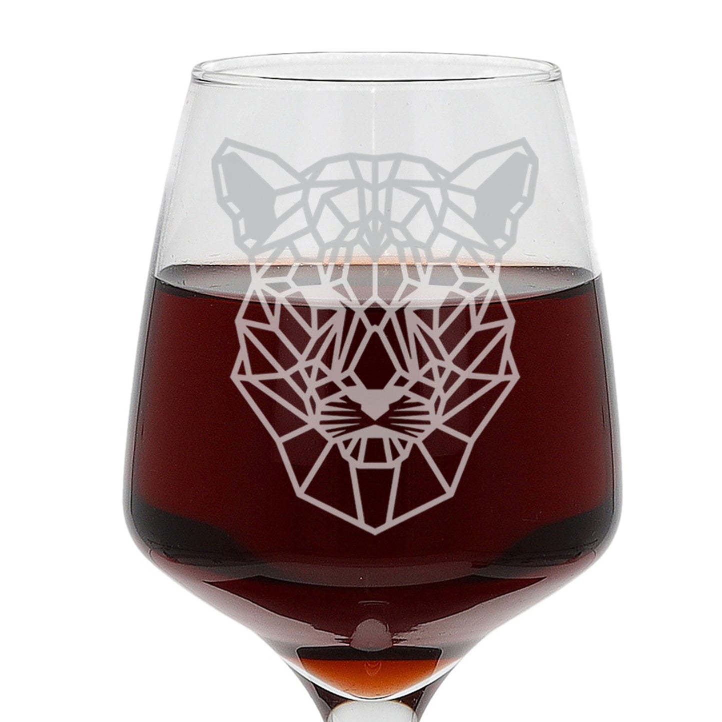 Panther Engraved Wine Glass  - Always Looking Good -   