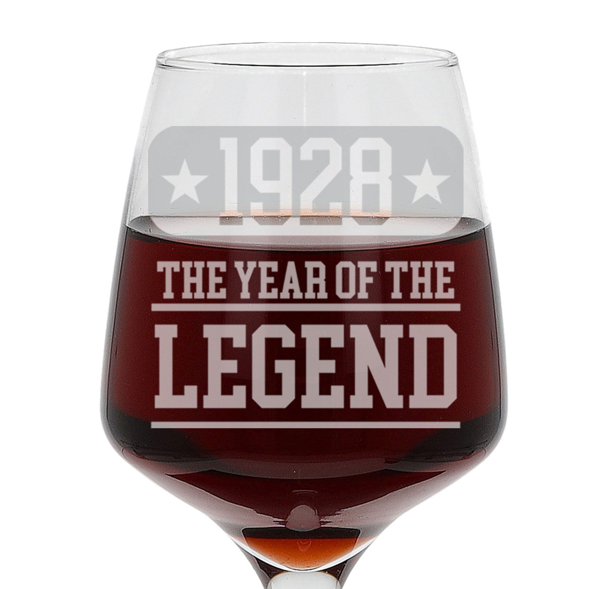 ANY Birthday Year Of The Legend Engraved Personalised Wine Glass and/or Coaster Set  - Always Looking Good -   