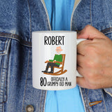 Officially A Grumpy Old Man Personalised Birthday Ceramic Mug – Funny Birthday Gift for Him