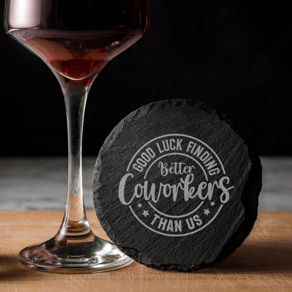 Engraved Wine Glass for Coworkers – Funny New Job Gift for Colleagues