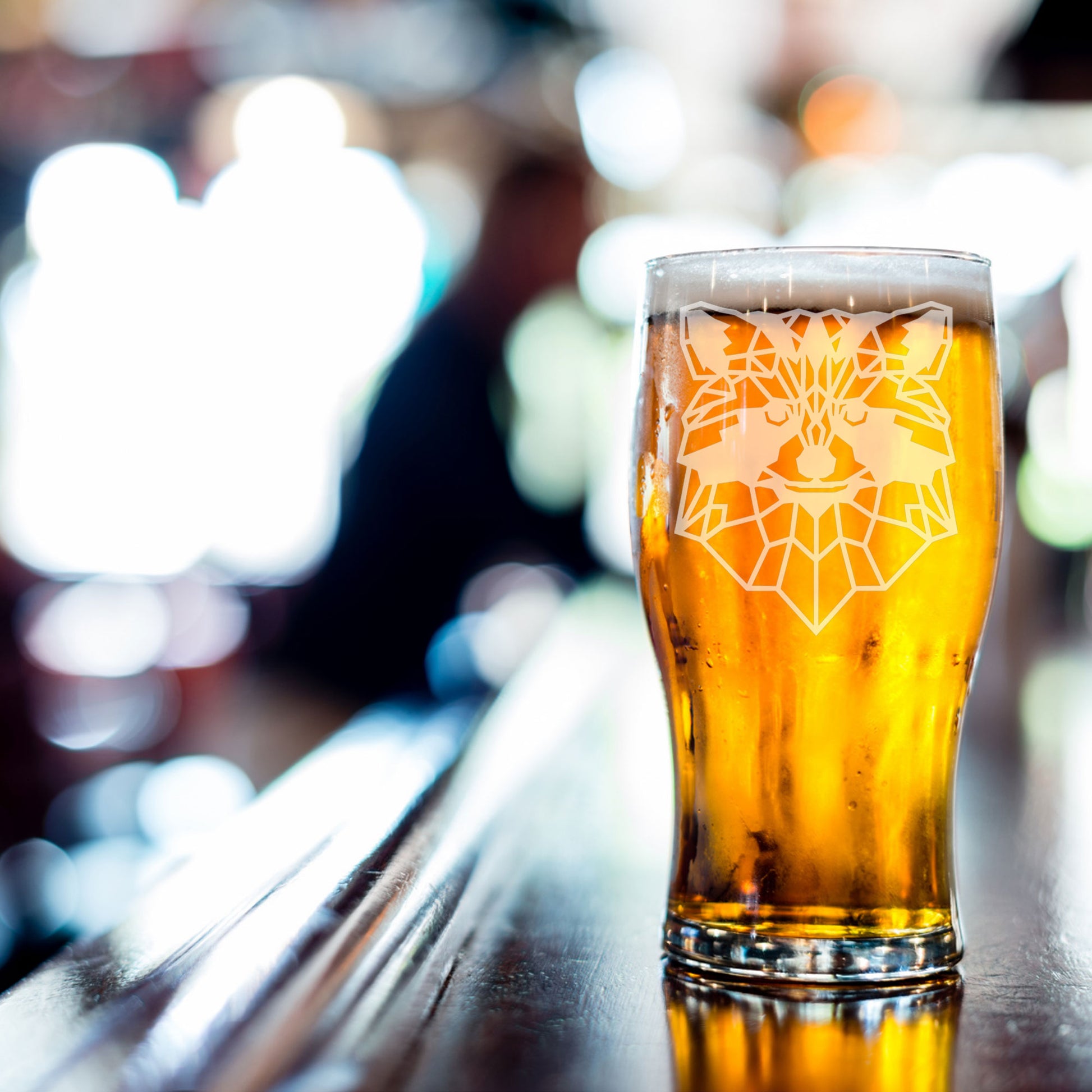 Racoon Engraved Beer Pint Glass  - Always Looking Good -   
