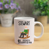 Officially A Grumpy Old Man Personalised Birthday Ceramic Mug – Funny Birthday Gift for Him