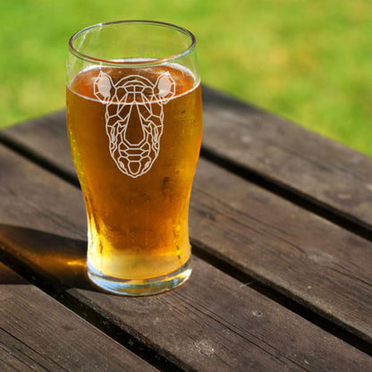 Rhino Engraved Pint Glass For Rhino Lovers - Always Looking Good -   