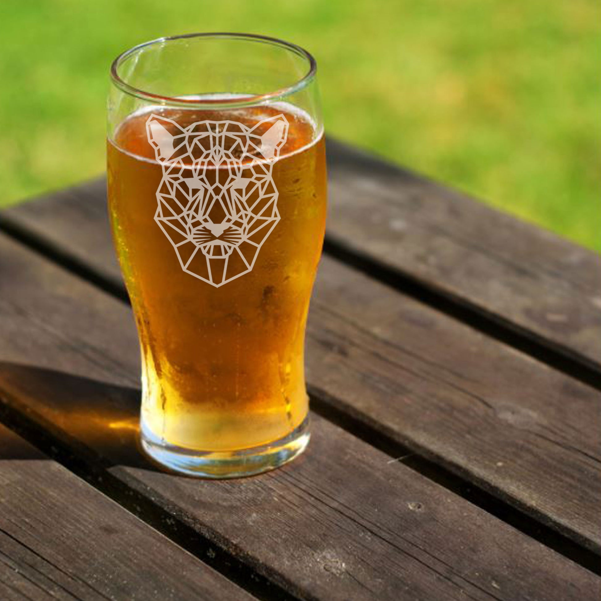 Jaguar Engraved Pint Beer Glasses For Animal Lovers  - Always Looking Good -   