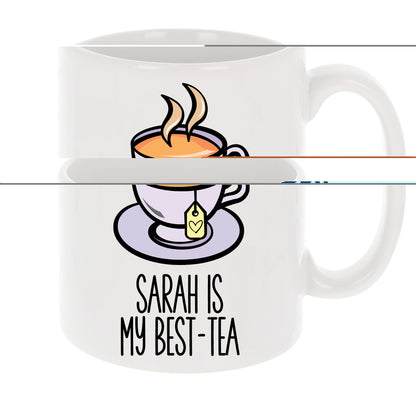 “Best-Tea” Engraved Personalised Birthday Mug For Besties