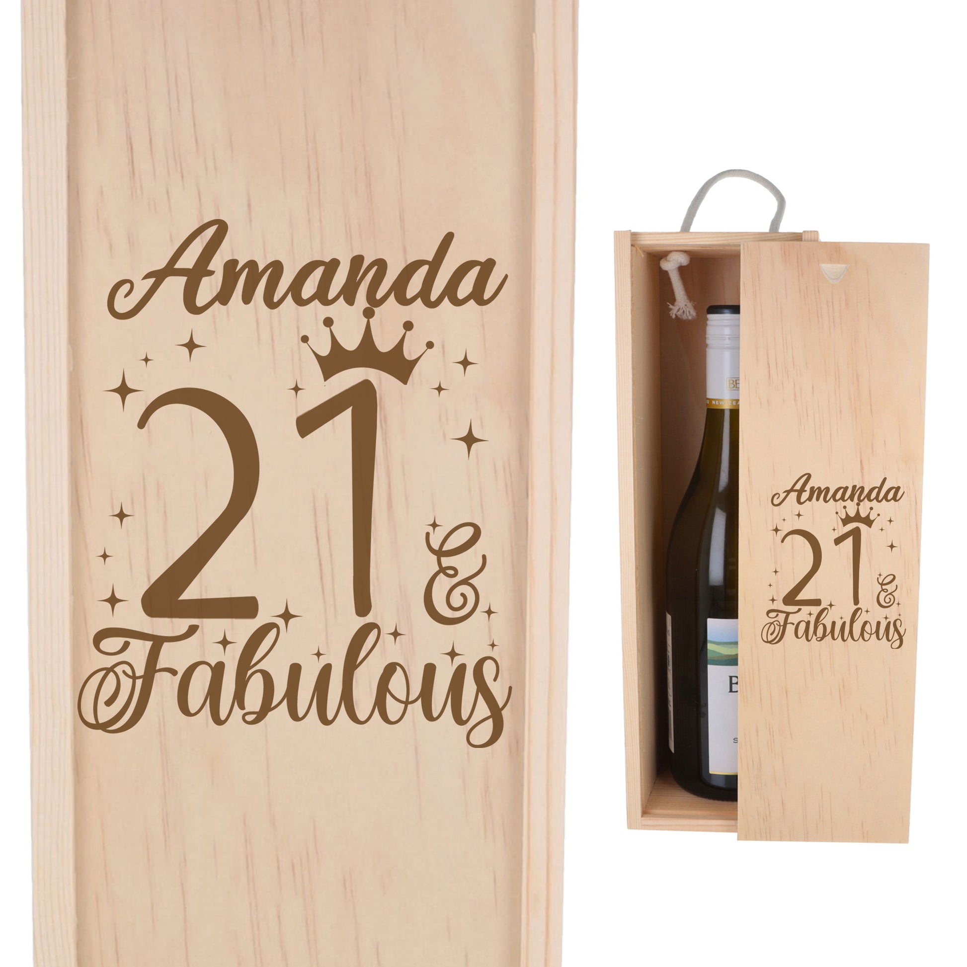 Wooden Bottle Box