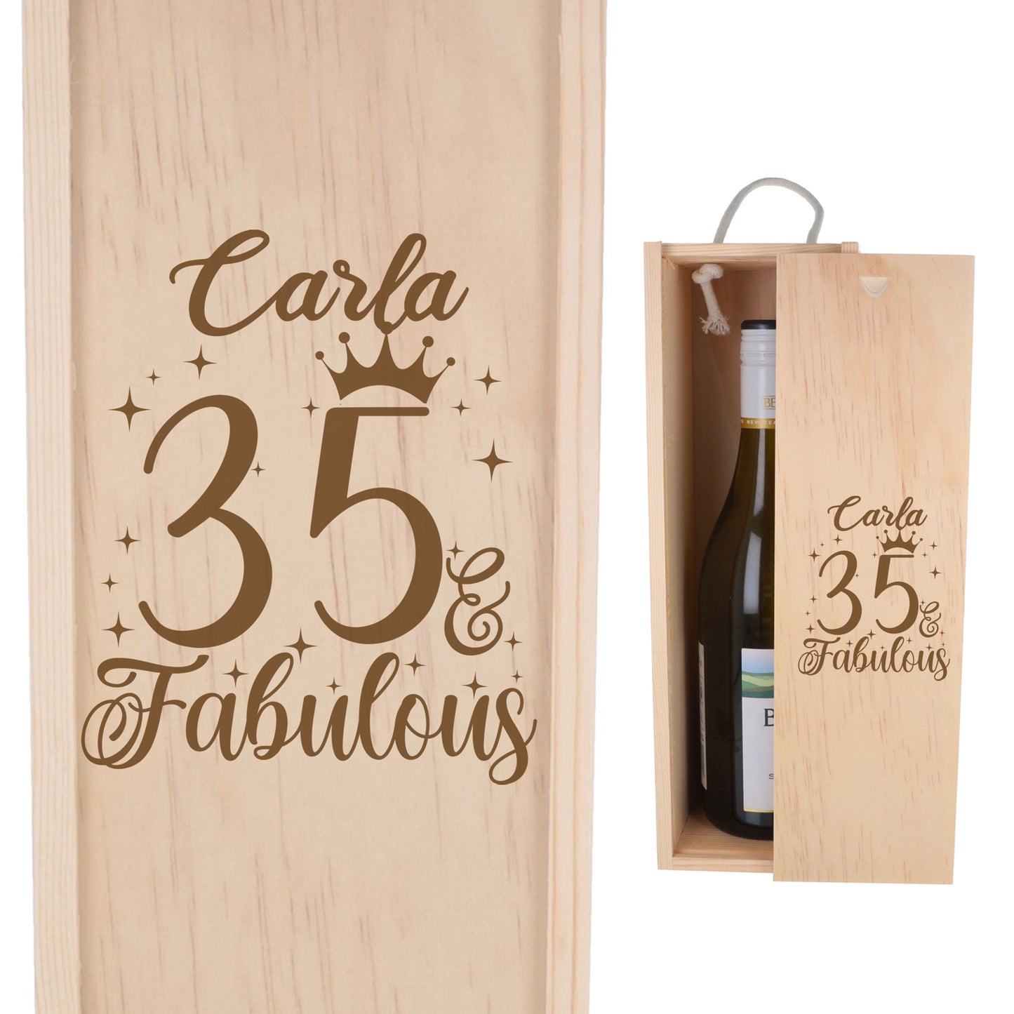 Wooden Bottle Box