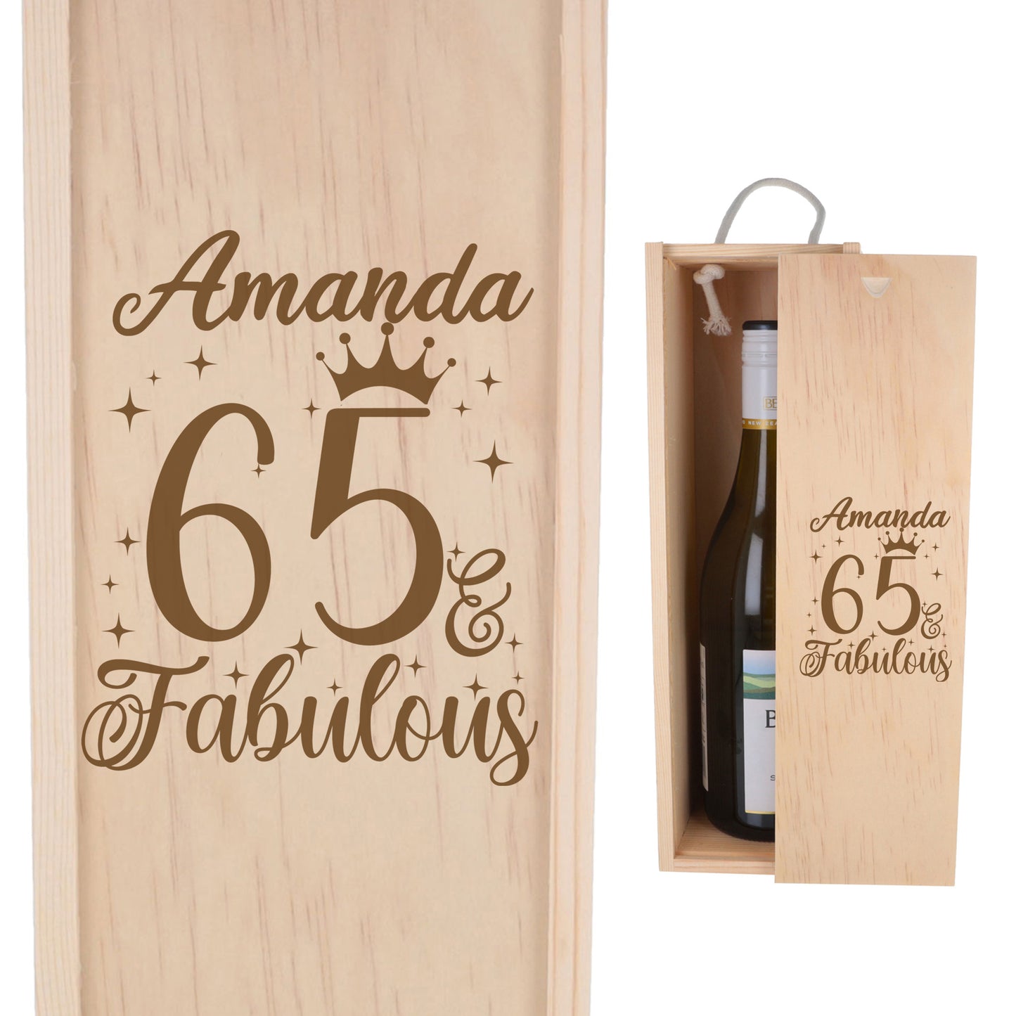 Wooden Bottle Box