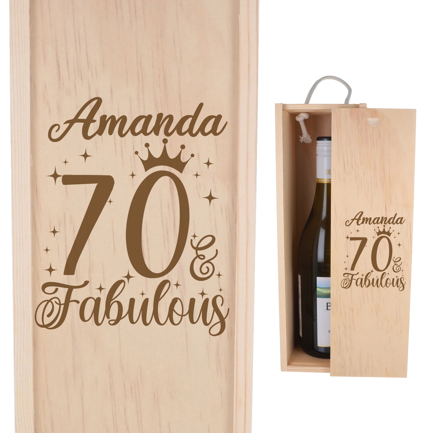 Wooden Bottle Box