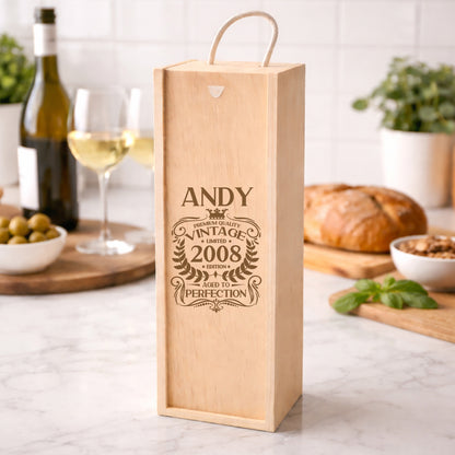 Wooden Bottle Box
