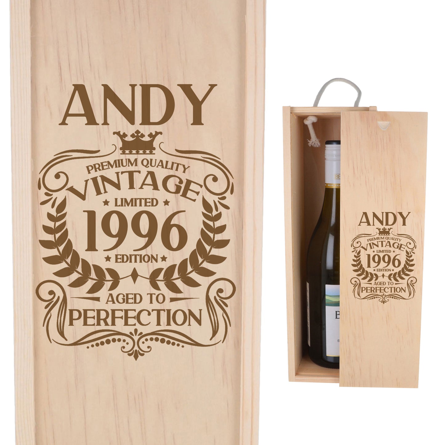 Wooden Bottle Box