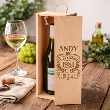Wooden Bottle Box