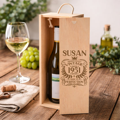 Wooden Bottle Box