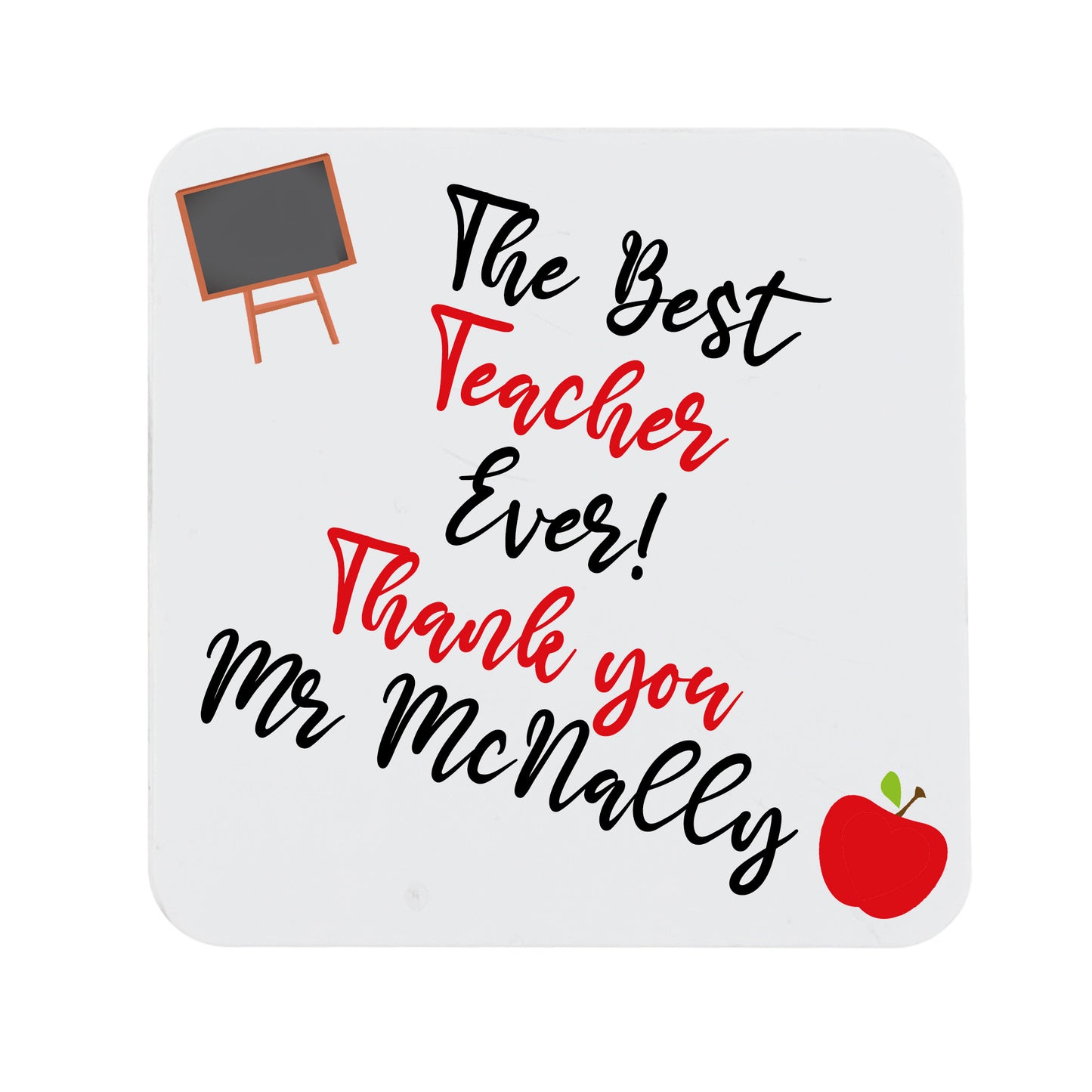 Personalised Teacher Thank you Gift Mug &/or Coaster Set
