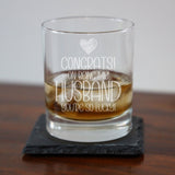 Congrats on Being my Husband Whisky Tumbler – Cheeky Birthday Gift for Husband