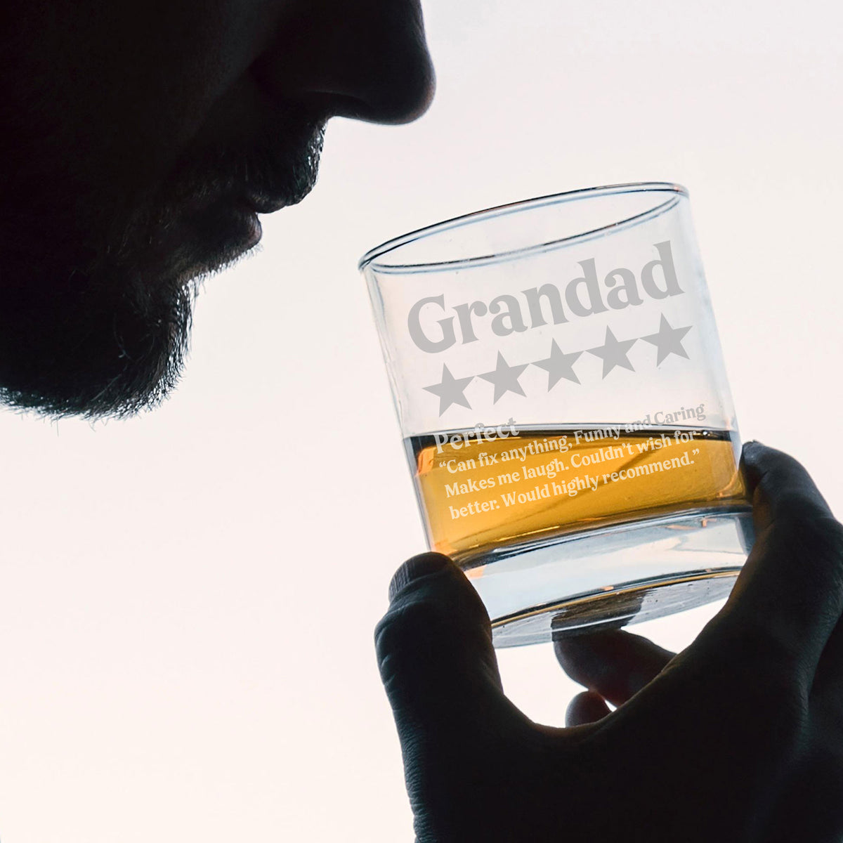 Personalised Review Engraved Whisky Tumbler Birthday Gift