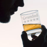 Personalised Review Engraved Whisky Tumbler Birthday Gift