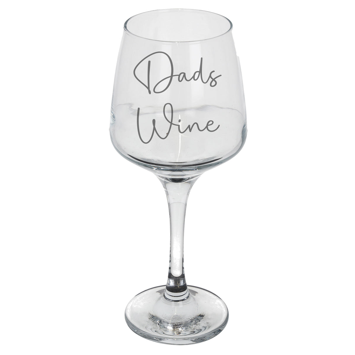 Dad's Wine Engraved Wine Glass Gift for Dad