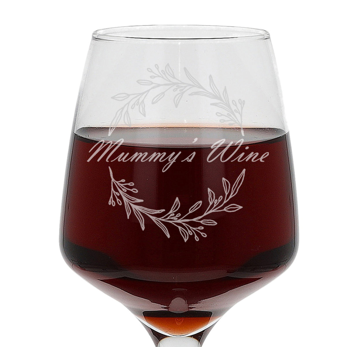 "Mummy's Wine" Engraved Wine Glass New Mum Gift