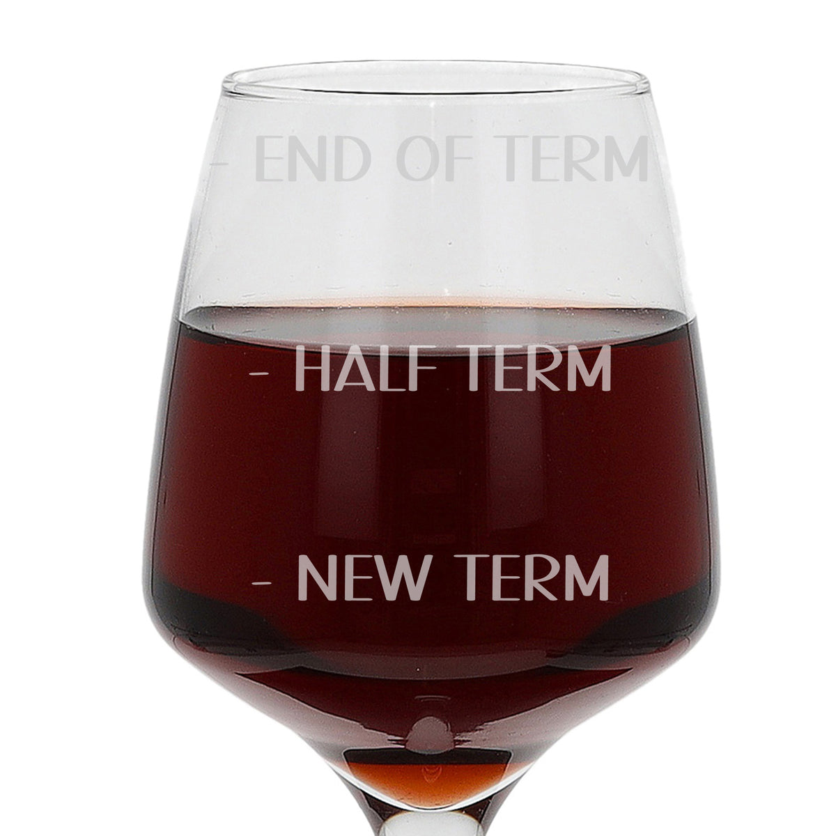Teachers Engraved Wine Glass End of Term Gift for Teacher