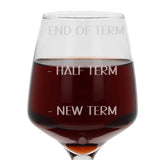 Teachers Engraved Wine Glass End of Term Gift for Teacher