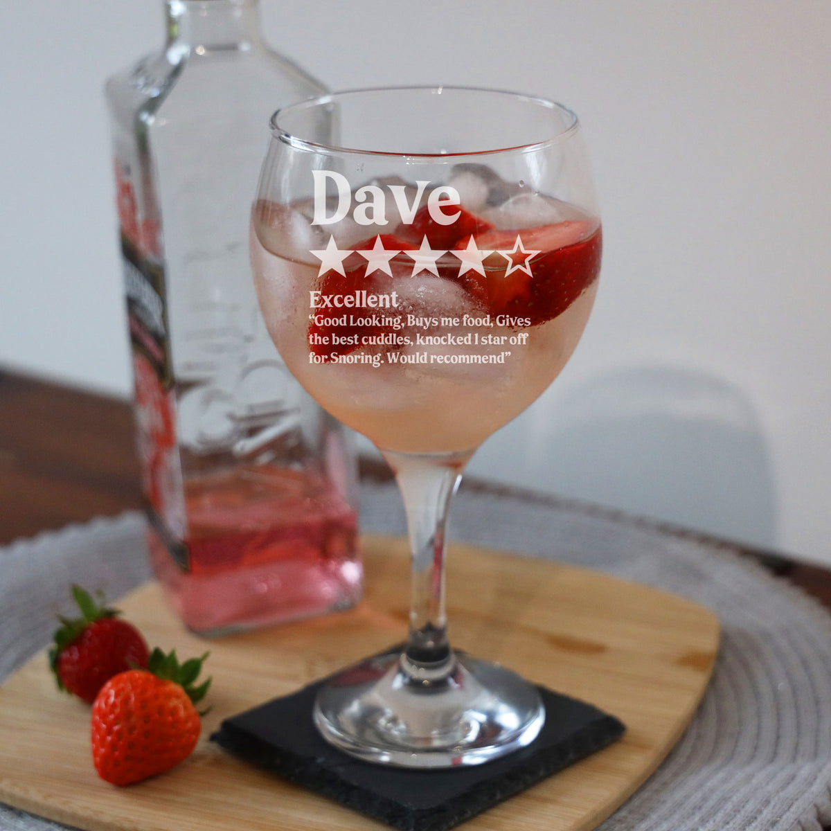 Review Personalised Stemmed Gin Glass Birthday Gift