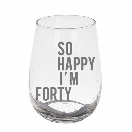 Stemless Gin Glass