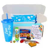 Page Boy Proposal Gift Box – Personalised Blue Juice Cup & Keepsake