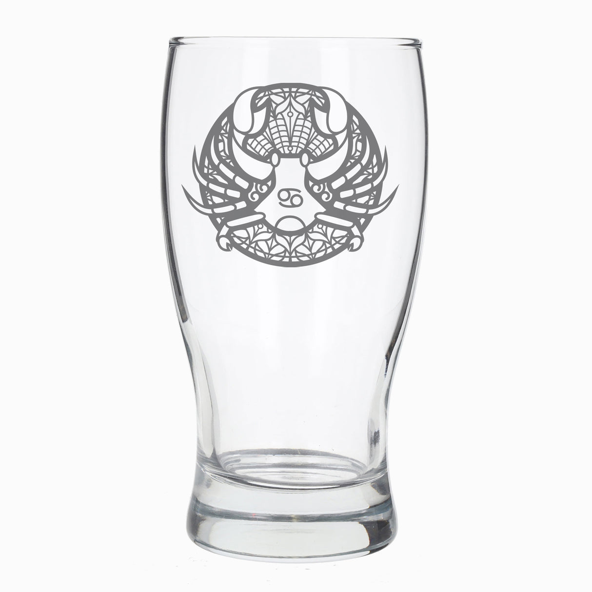 Cancer Star Sign Zodiac Engraved Pint Glass Birthday Gift