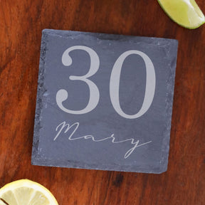 Square Slate Coaster