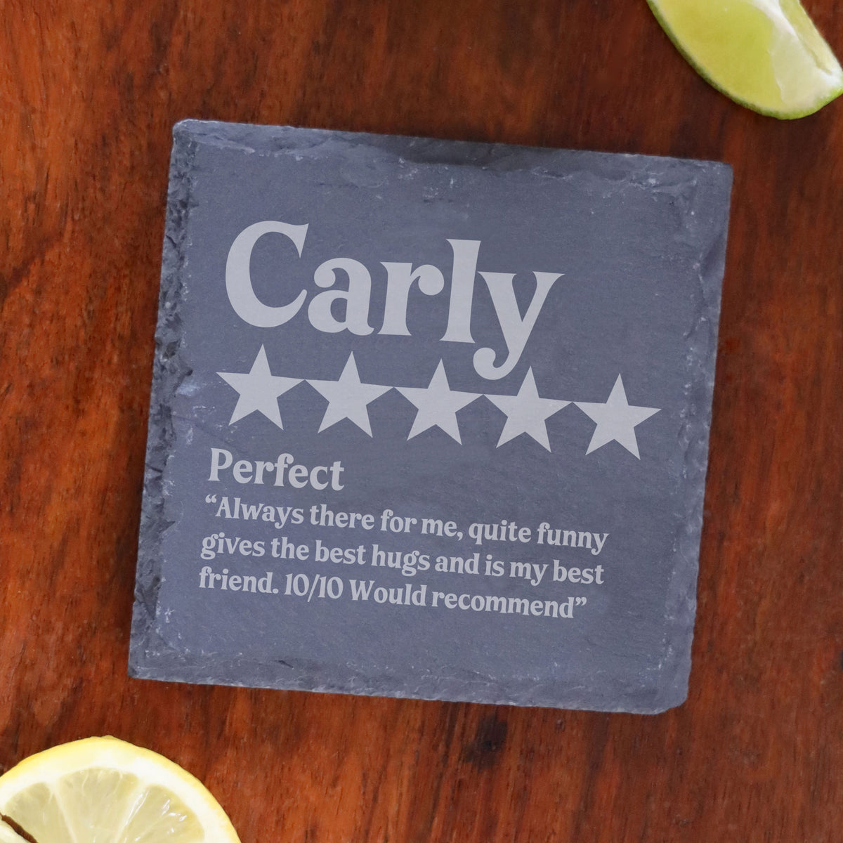 Review Personalised Engraved Slate Coaster Birthday Gift