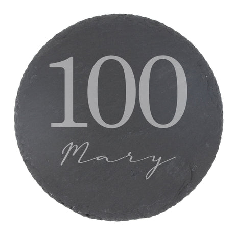 Round Slate Coaster