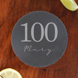 Round Slate Coaster