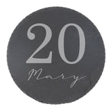 Round Slate Coaster