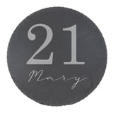 Round Slate Coaster