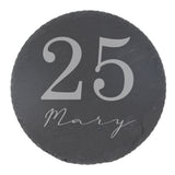 Round Slate Coaster