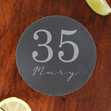 Round Slate Coaster