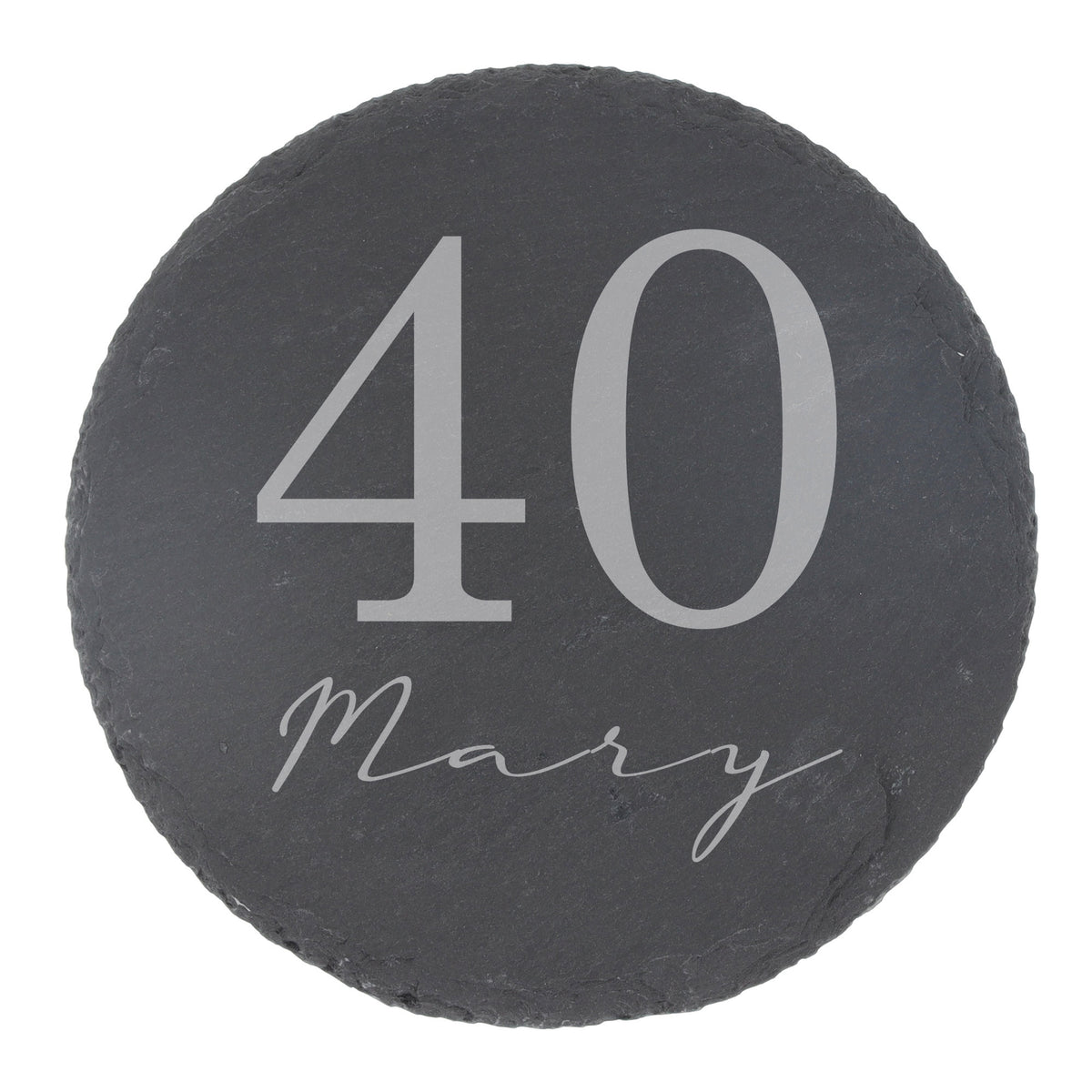 Round Slate Coaster
