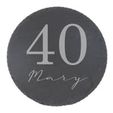 Round Slate Coaster