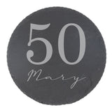 Round Slate Coaster