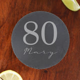 Round Slate Coaster