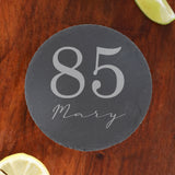 Round Slate Coaster