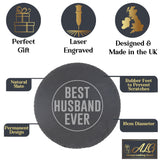 Round Slate Coaster