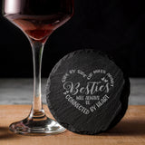 Round Slate Coaster