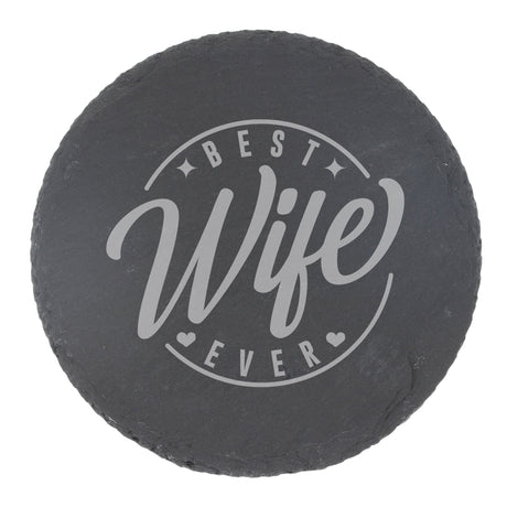Round Slate Coaster
