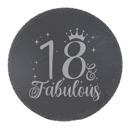 Round Slate Coaster