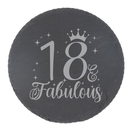 Round Slate Coaster