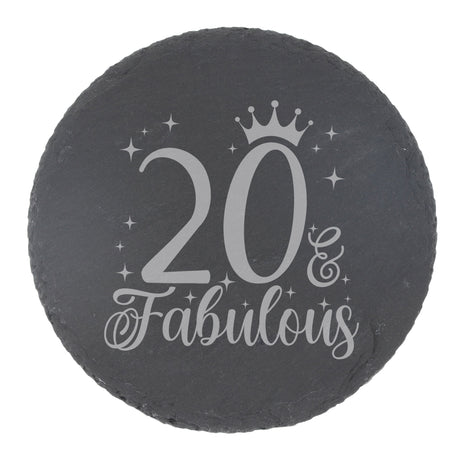 Round Slate Coaster