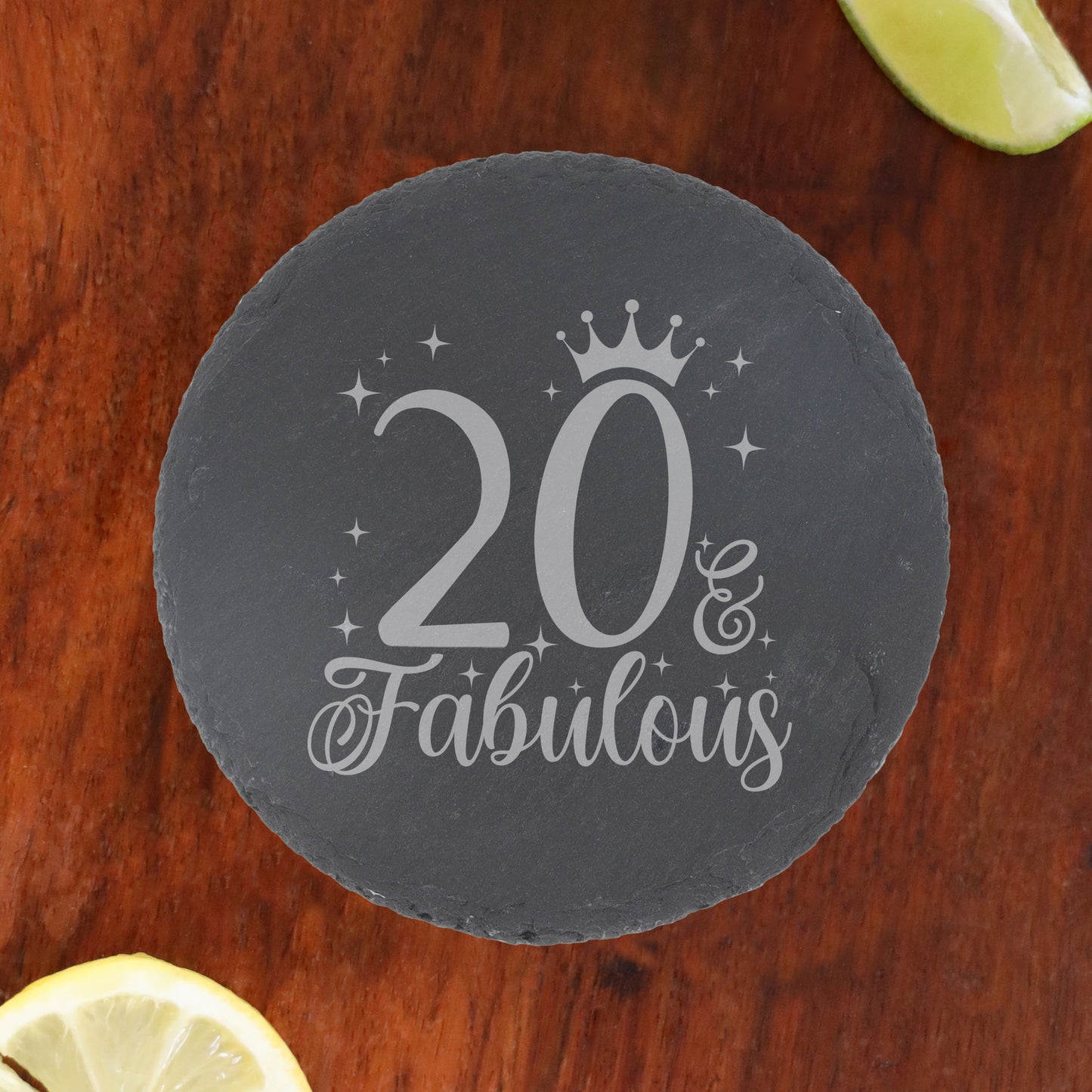 Round Slate Coaster